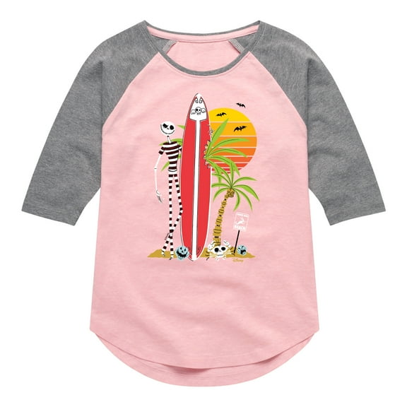 Nightmare Before Christmas - Ghost Dog Beach Surfer - Toddler And Youth Long Sleeve Graphic T-Shirt