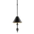 thumbnail image 6 of French Black Gold Leaf Interior Prosperity Rectangular Chandelier, 6 of 6