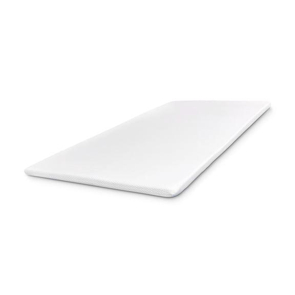 Continental Sleep, 1" Medium Firm Mattress Toppers with Breathable Cover CertiPUR-US, Full, White