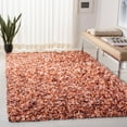 thumbnail image 2 of SAFAVIEH Rio Kynaston Solid Polyester Shag Area Rug, Black/Ivory, 6' x 6' Square, 2 of 5