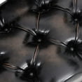 thumbnail image 5 of vidaXL Storage Bench with Backrest 110 cm Black Faux Leather, 5 of 5