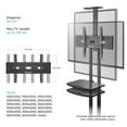 thumbnail image 5 of ONKRON Mobile TV Stand for 40"-70" TVs up to 100 lbs, Modern Adjustable, max VESA 600x400, 33" long, 5 of 11