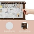 thumbnail image 6 of Costway Wall Mounted Jewelry Organizer Vintage Wood Jewelry Holder Hanger Rack, 6 of 11