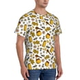 thumbnail image 2 of Bixox Men's Cute Bee Printed Short Sleeve Skinny Athletic T-Shirt, 2 of 6
