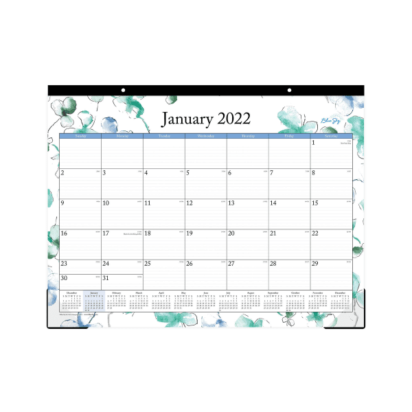 blue-sky-2022-monthly-desk-pad-calendar-22-x-17-trim-tape-binding