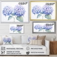 thumbnail image 4 of Designart "Farmhouse Still Life With Blue Hydrangea II" Hydrangea Floater Framed Wall Decor, 4 of 5