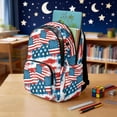 thumbnail image 3 of Uorisanigo American Flag Kids Backpack Set for Camping and School, Casual Daypack with Matching Lunch Bag, Water Bottle Pouch and Pencil Case, Bookbag with Side Mesh Pocket for Umbrella, 3 of 7