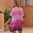 thumbnail image 5 of Tie-dye Gradient Beach Cover Ups for Women Bathing Suit Cover Up Lace Bikini Swimsuit Coverup Beach Dress Shirt One Size, 5 of 6