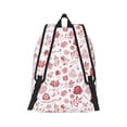 thumbnail image 3 of Balery Flower Leaves Vintage Canvas Backpack for Men and Women - Large Capacity, Durable Travel Laptop Bag for School, Work, Hiking, and Outdoor Activities, 3 of 7