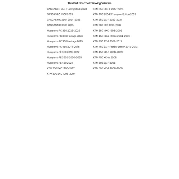 TUSK Alloy Kit & O-Ring Chain Red Rear Sprocket for KTM 505 SX-F 2008