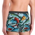 thumbnail image 4 of Bingfone Colorful Fishing Baits Men's Underwear - Casual Stretch Boxer Briefs-X-Large, 4 of 7