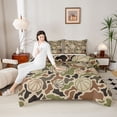 thumbnail image 4 of Castle Fairy Sport Basketball Twin Comforter Sets,Vintage Abstract Camouflage Bedding Set, 4 of 8