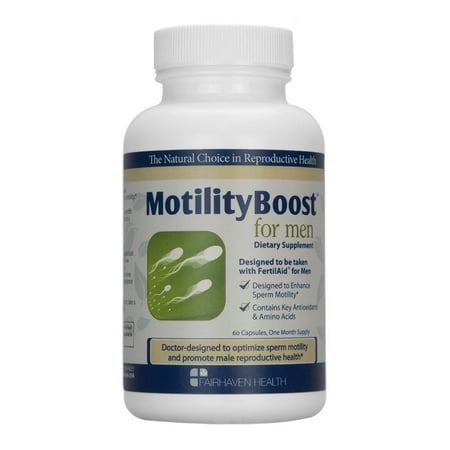 MotilityBoost for Men Fertility Supplement: Support Sperm Motility, 60 (Best Food For Increase Sperm)