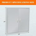 thumbnail image 4 of Garvee Outdoor Kitchen Doors,BBQ Double Access Door, Stainless Steel Access Door for BBQ Island, Grilling Station, Outside Cabinet, 4 of 7
