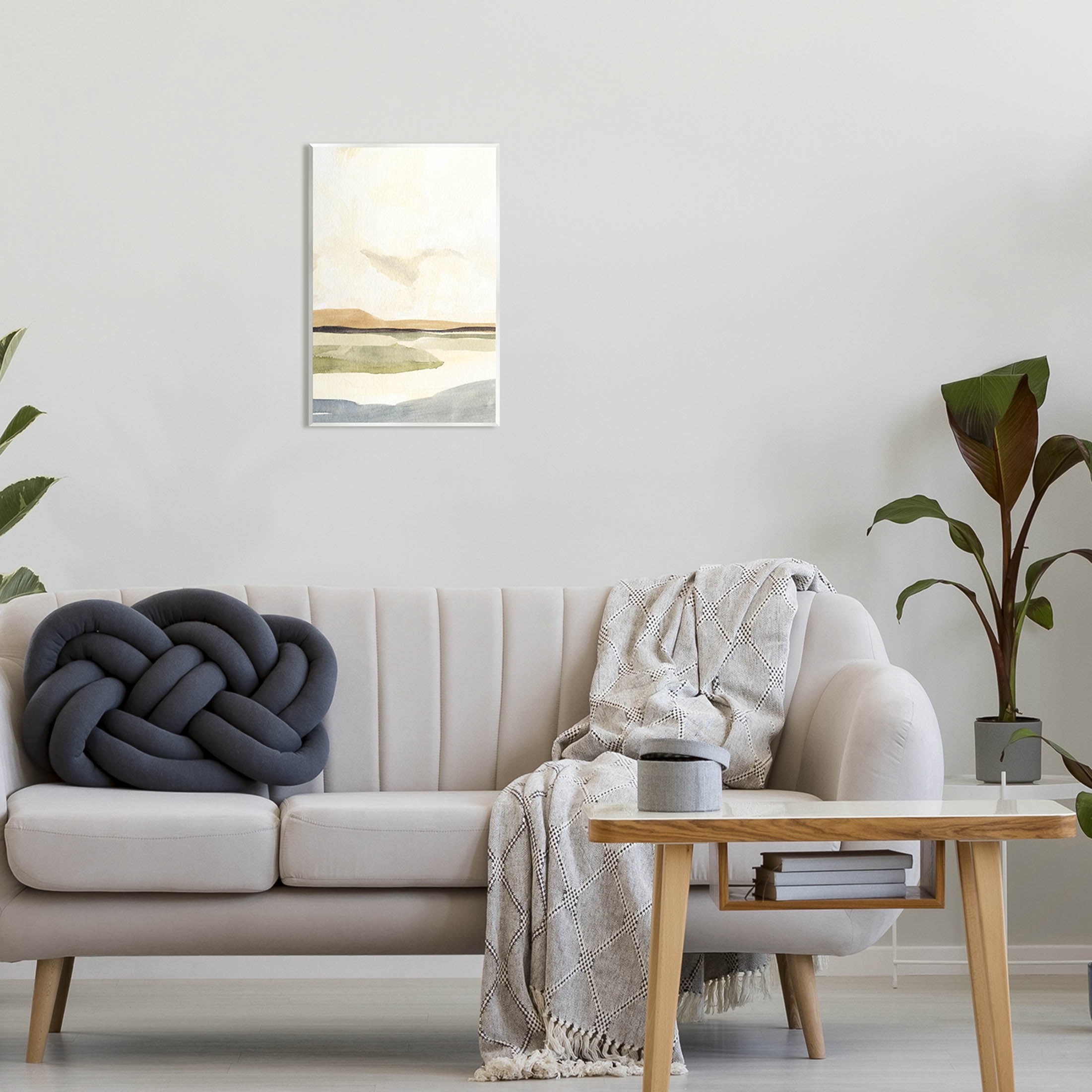 Stupell Industries Scenic River Landscape Sky Painting Unframed Art Print Wall Art, Design by Annie Warren