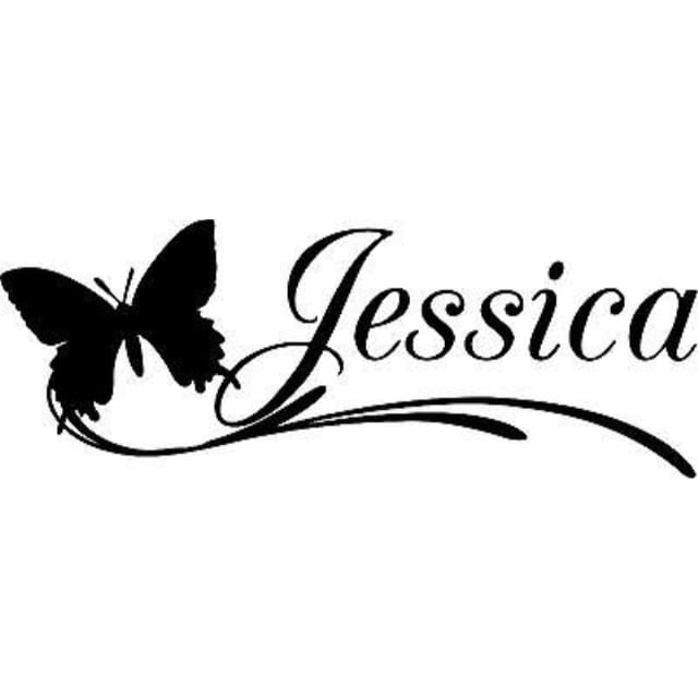 Jessica Name Butterfly Sticker Decal 4 Laptop Car Window Wall Game Console Wall Walmart Com Jessica Name Butterfly Sticker Decal 4 Laptop Car Window Wall Game Console Wall Walmart Com