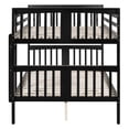 thumbnail image 6 of [Luckynote]Full over Full Bunk Bed with Ladder for Bedroom, Guest Room Furniture-Espresso, 6 of 10