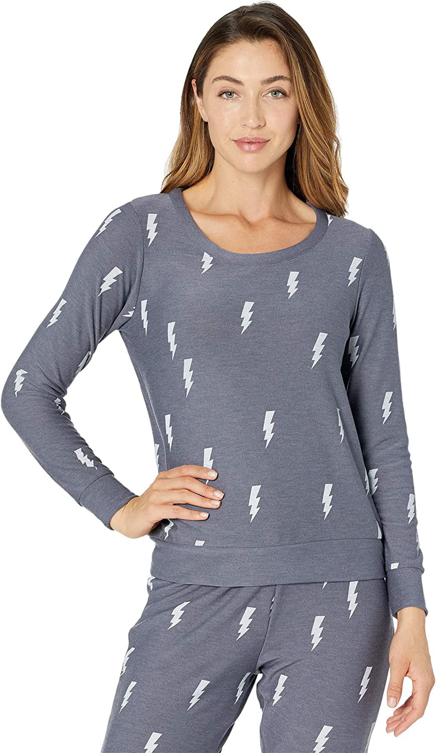 CHASER Cozy Knit Long Sleeve Pullover X-Small Bluejay - Walmart.com