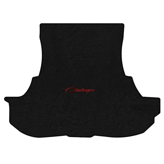 Lloyd Mats LogoMat Custom-Fit Carpet Trunk Mat for 2017-2023 Dodge Challenger AWD, Charcoal
