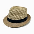 thumbnail image 3 of TFEOQRY Men's Straw Panama Hat UV Protection Wide Brim Breathable Sun Hat for Summer Beach Outdoor Activities, 3 of 4