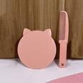 thumbnail image 3 of Miangastore Portable Mirror 2-in-1 Comb Mirror Small Makeup Mirror Compact Mirror Detangling Comb, 3 of 8