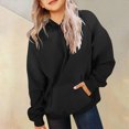 thumbnail image 2 of YIWULA Hoodies For Teen Girls Trendy Preppy Tween Girls Hooded Sweatshirt Long Sleeve Shirts Youth Cute Clothes With Pocket(A,Black), 2 of 8