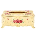 thumbnail image 1 of Shisuyan Top-Grade Napkin Holder European Style Napkin Case Rose Patterned Tissue Box, 1 of 9
