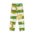 thumbnail image 6 of Daiia Watercolor St Patrick Day Men's Sleep Pant with Pockets and Drawstring,Pajama Pants-Small, 6 of 9