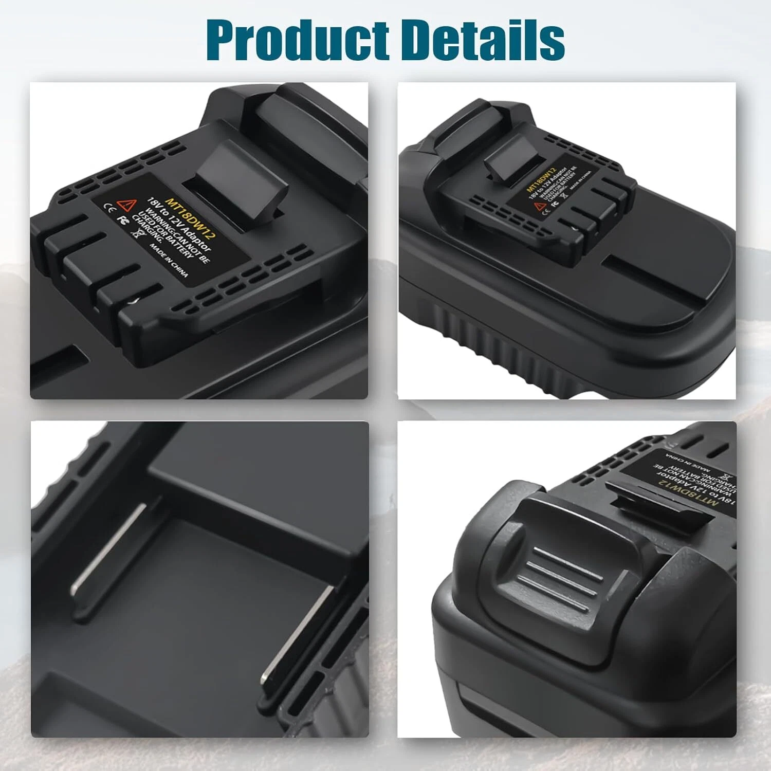 Battery Adapter for Makita 18V Li-ion Battery Convert To for Dewalt 12V Tool Use