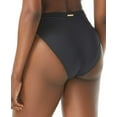 thumbnail image 4 of Women's Vince Camuto V02727 Gold Shimmer Blocked High Leg Swim Bottom (Black XS), 4 of 4