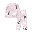 thumbnail image 2 of Uemuo Cute Panda Pattern Womens Pajama Sets,PJ Set for Women,Pajamas for Women Logo,Long Sleeve Pajama Set for Women,Soft Long Sleeve Top With Pants-XX-Large, 2 of 9