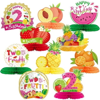 OSNIE Strawberry One Letter Sign Table Centerpieces Berry Sweet One Birthday Party Decorations for Baby Girls Summer Fruit Strawberry Theme 1st