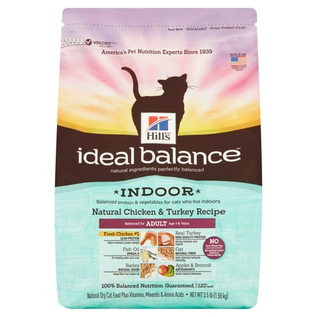 Hill's Ideal Balance Indoor Natural Chicken & Turkey ...