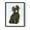 Black, variant on Winter Woodland Creatures with Cardinals I Framed Print - Solid Wood in Single Picture Frame Solid Wood 2 Framed Print