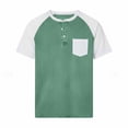 thumbnail image 4 of Guluxicc Men's T Shirts with Pocket Button Classic Fit Short Sleeve Shirts for Summer Casual Outfits, 4 of 4