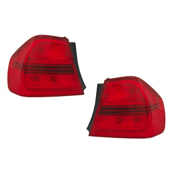 For BMW 325i/328i/330i/335i Tail Light 2006 2007 2008 Pair Driver and Passenger Side Outer Sedan For BM2800119, BM2801119 | 63 21 7 161 955, 63 21 7 161 956