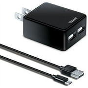 Isound 6854 2.4 Amp Dual Usb Ac Charger Musb Black