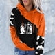 thumbnail image 2 of Blusa de manga larga con estampado de Halloween informal a la moda para mujer, sudaderas con capucha Pompotops  FGAJ17146, 2 of 5