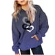thumbnail image 2 of Camiseta de manga larga para niños, cuello redondo, color liso, ideal para niños y niñas, sudadera con capucha de poliéster., 2 of 6