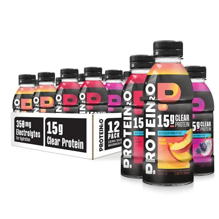 Protein2o Protein Infused Waters, 15g Protein, Flavor Fusion Variety Pack, 16.9 fl oz, 12 Pack
