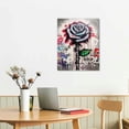 thumbnail image 2 of COMIO Graffiti Canvas Wall Art, Street Graffiti Canvas Wall Art, Modern Street Graffiti Wall Art, Colorful Graffiti Wall Art, Graffiti Art Rose Flowers Canvas Painting for Living Room Decor, 2 of 4