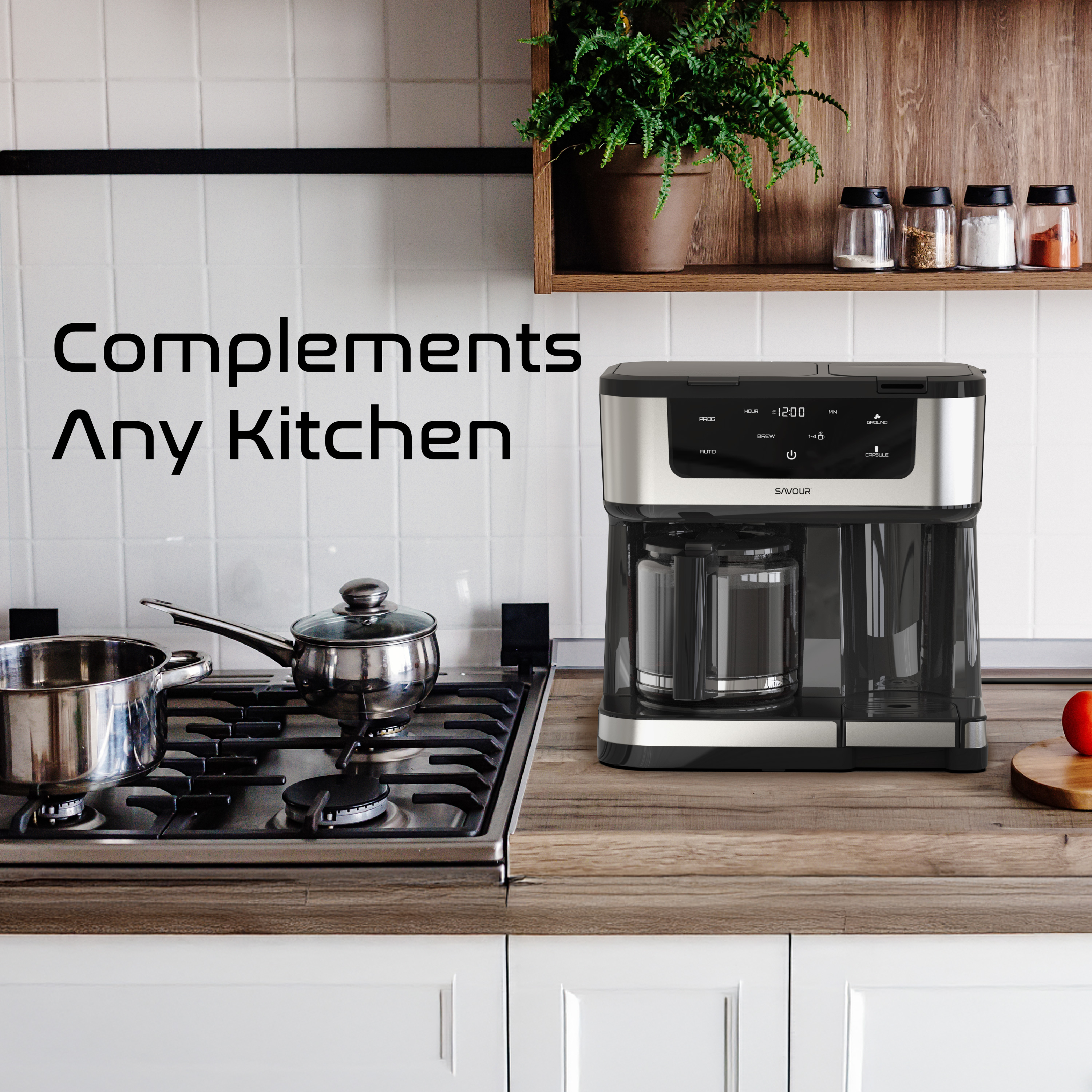 Savour Dual Coffee Maker with Single Serve photo 8