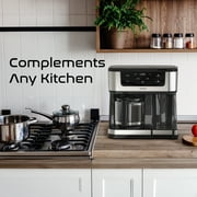 Savour Dual Coffee Maker, Programmable 12-Cup Coffee Pot & Single Serve Coffee Machine