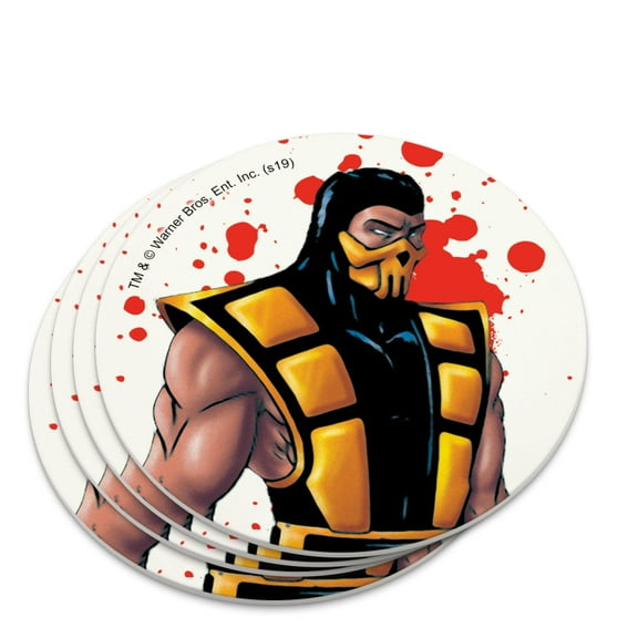 Mortal Kombat Klassic Scorpion Character Novelty Coaster Set