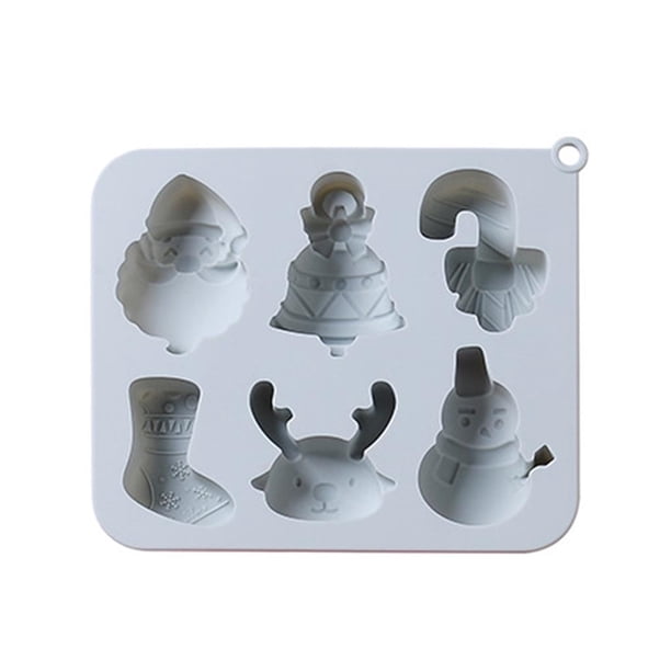 Molde De Silicona Para Navidad De 6 Cavidades, Molde Para Hornear De Muñeco De Nieve Multiusos, Fácil De Limpiar, Bandeja Para Hornear De Navidad Para El Hogar, Cocina, Panadería, Fiesta De Navidad Advancent HA027098-01