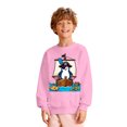 thumbnail image 2 of Boys Sweatshirts Kids Print Loose Crew Neck Hoodless Sweatshirt Long Sleeve Pullover Pink 9-10 Years, 2 of 4