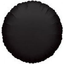 Harnel 18" Black Round Mylar Balloons - Pack of 10 for Anniversary, Birthday, Wedding and more.