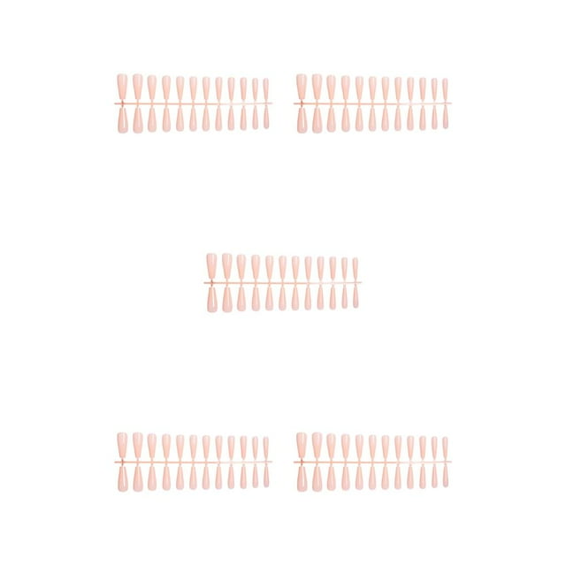 ZheElen Ensemble de Faux Ongles Style Français Résistants aux Rayures Ongles Pressés Couverture Complète Amovible pour Trimble Autocollants de Manucure Réglables Type 3 5ensemble