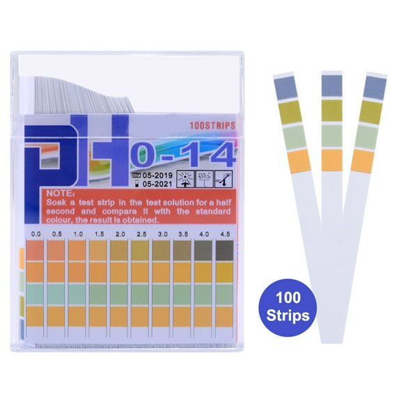 100 Strips Water pH Test Strips Range 0-14 (0.5) testing strips PH value test