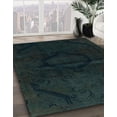 thumbnail image 2 of Ahgly Company Indoor Rectangle Abstract Dark Slate Gray Green Oriental Area Rugs, 4' x 6', 2 of 6